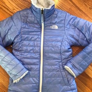 North Face Girls’ Reversible Mossbud Swirl Jacket